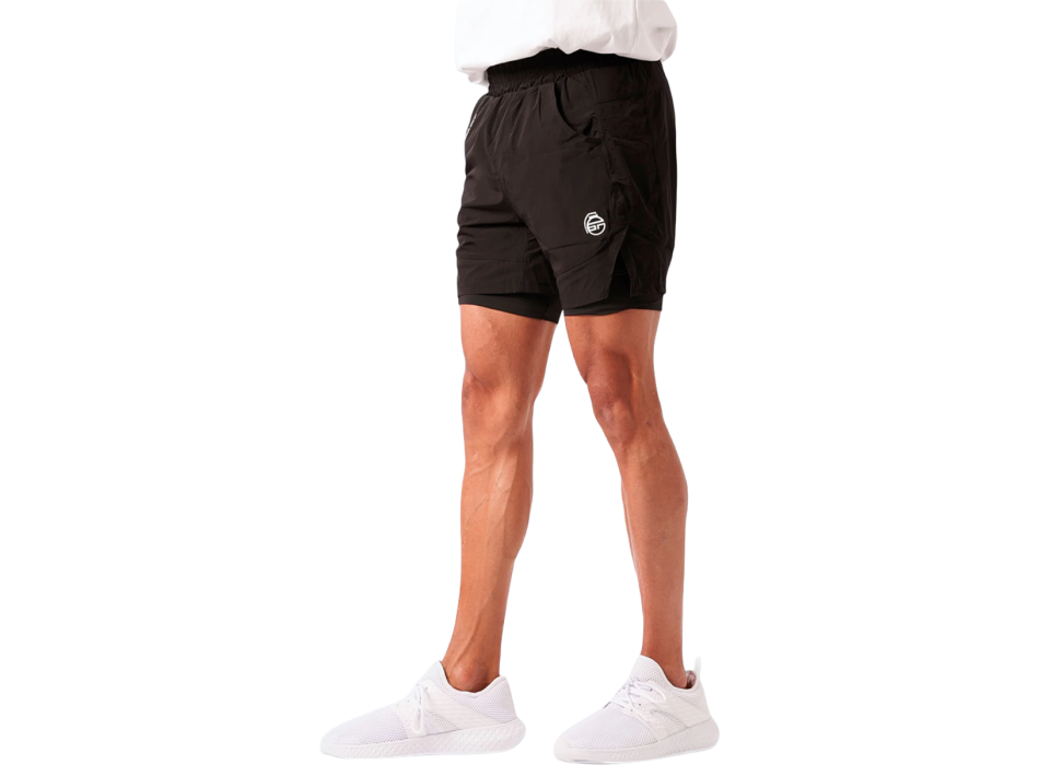 Pantaloncino Training Bombafit abbigliamento sportivo uomo nero