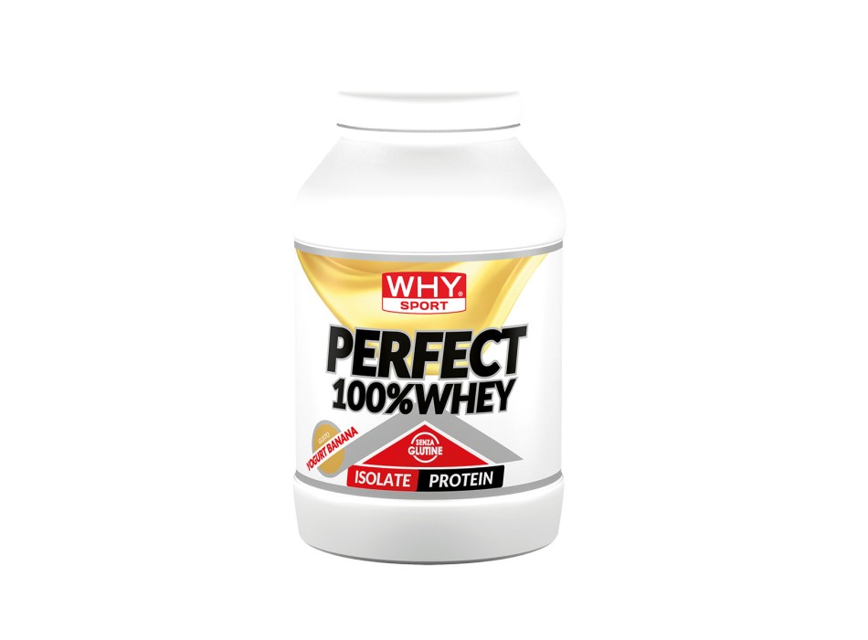 Perfect 100% Whey WHYsport proteine siero latte 900g Banana e Yogurt