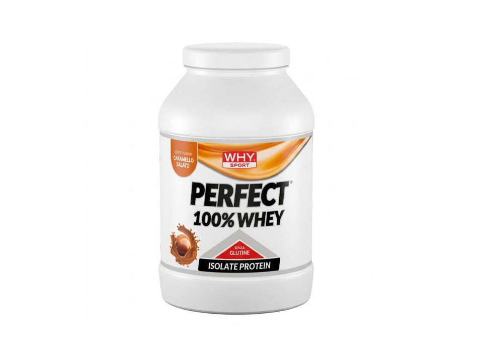 Perfect 100% Whey WHYsport proteine siero latte 900g caramello salato