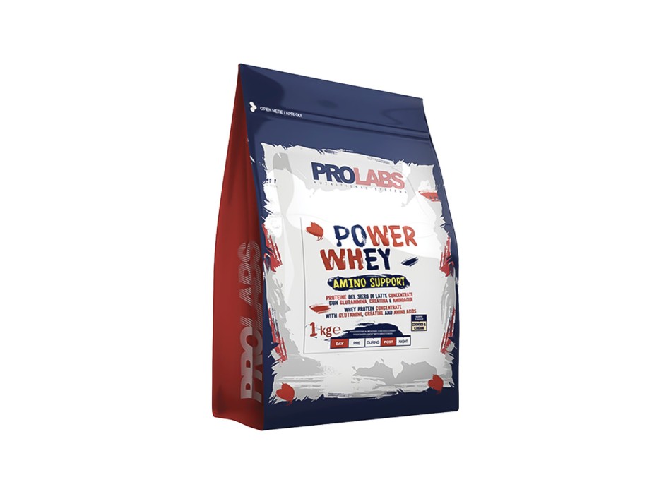 Power Whey Amino Support Prolabs proteine 1kg Cookie & Cream