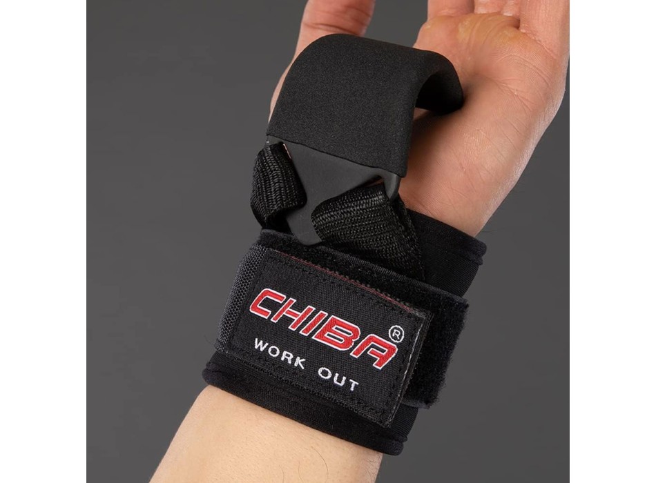 Powerhook Chiba ganci sollevamento pesi acciaio trazioni dorsali