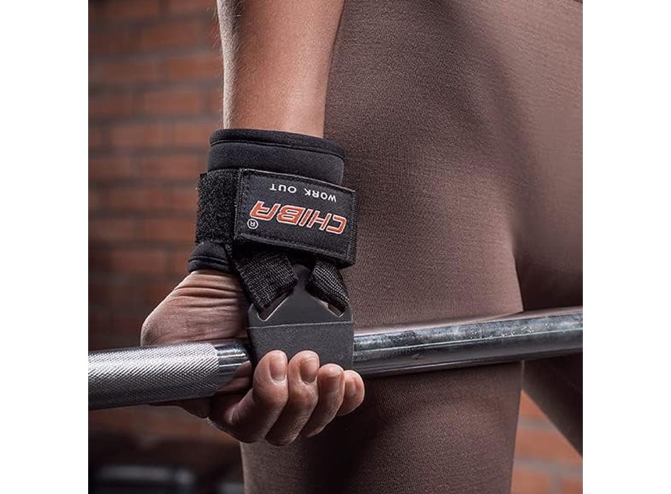 Powerhook Chiba ganci sollevamento pesi acciaio trazioni dorsali