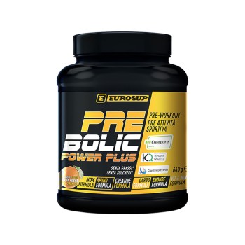 Pre-Bolic Power Plus Eurosup Pre-Workout Creatina 640g Arancia Rossa