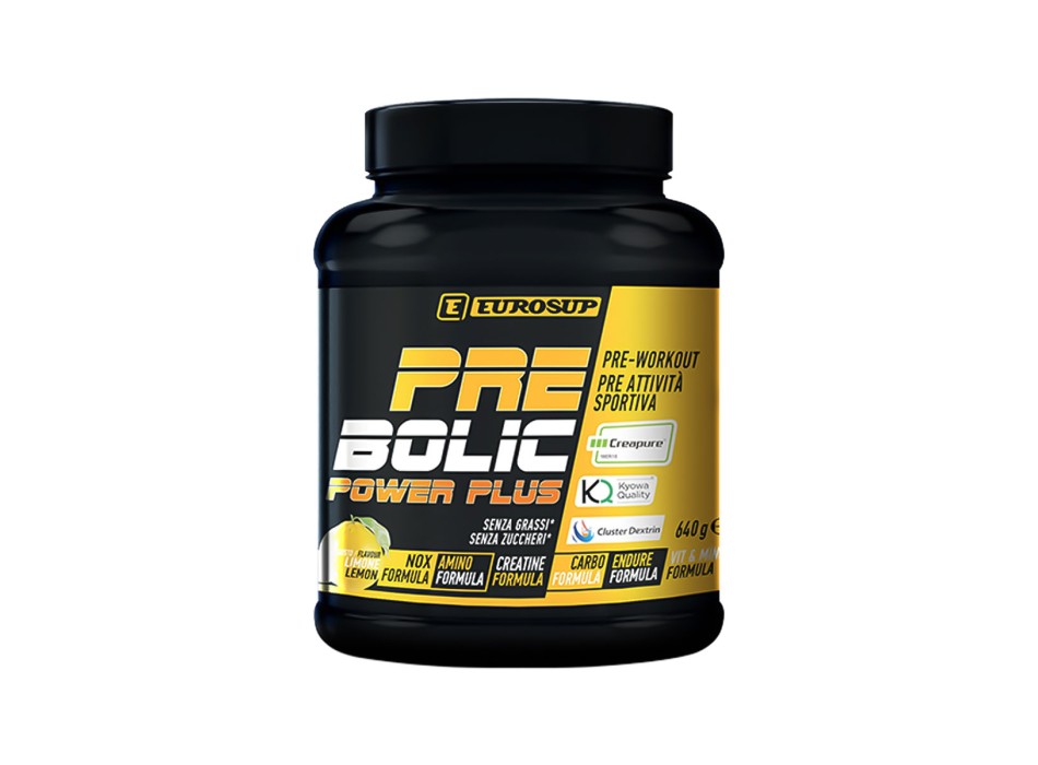 Pre-Bolic Power Plus Eurosup Pre-Workout Creatina 640g Limone