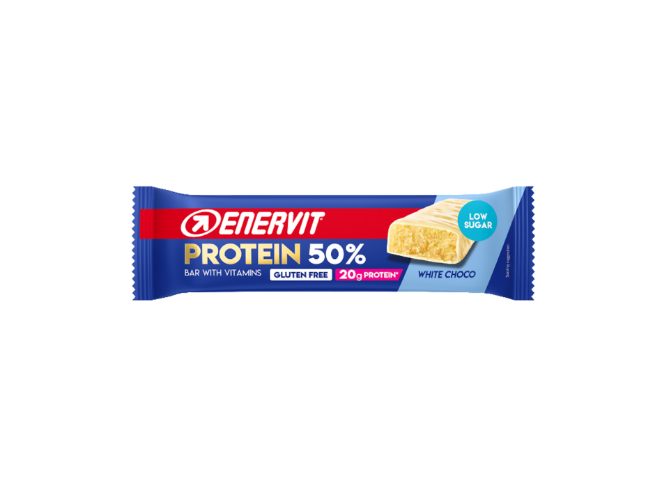 Protein Bar 50% Enervit barretta proteica 40g Cioccolato Bianco