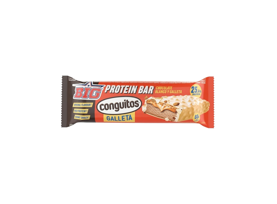 Protein Bar Conguitos Big barretta proteica 60g Cioccolato biancog