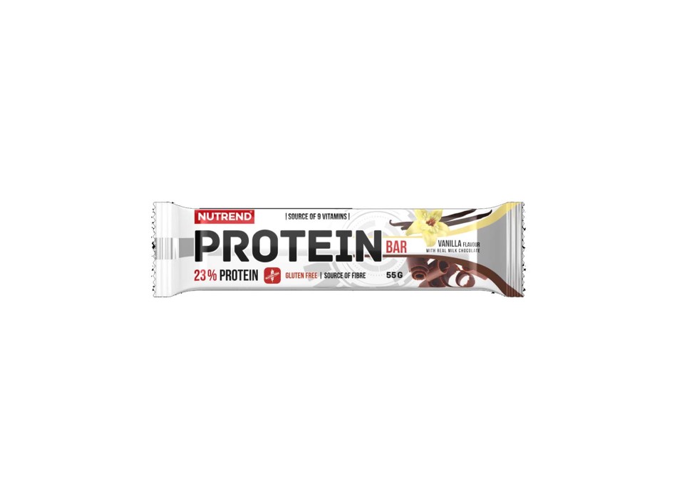Protein Bar Nutrend 55g Barretta Proteica con BCAA Vaniglia e Cioccolato al Latt