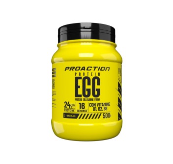 Protein Egg ProAction 500g Integratore Proteine Albume d'Uovo Cioccolato