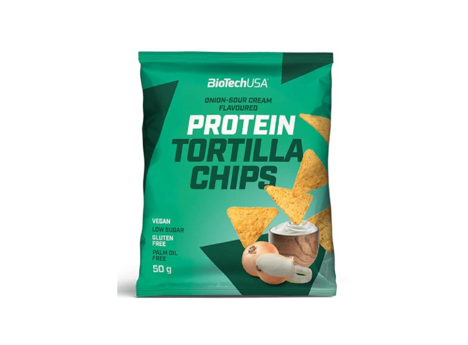 Protein Tortilla Chips BioTechUSA patatine proteiche vegane 50g