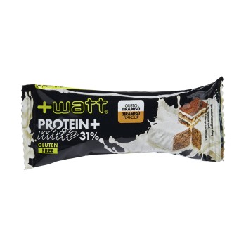 Protein+ White 40g +Watt barretta proteica cioccolato bianco Tiramisù