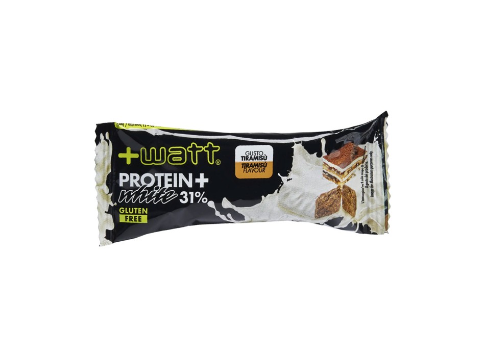 Protein+ White 40g +Watt barretta proteica cioccolato bianco Tiramisù