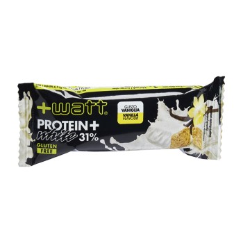 Protein+ White 40g +Watt barretta proteica cioccolato bianco Vaniglia