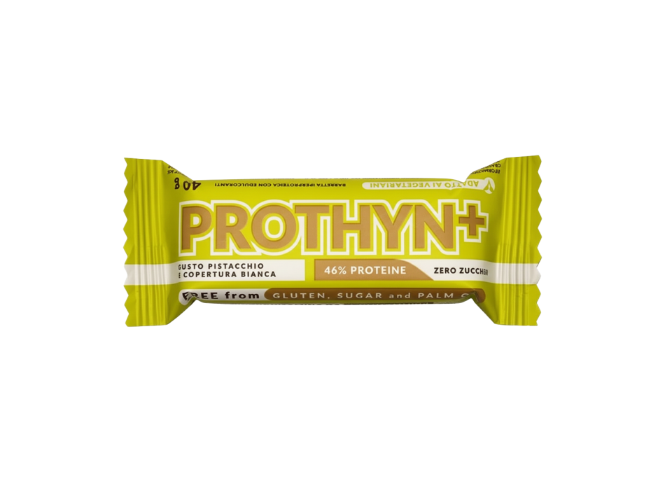 Prothyn Pharmabiogen barretta iperproteica 40g Ciocco Bianco e Pistacchio