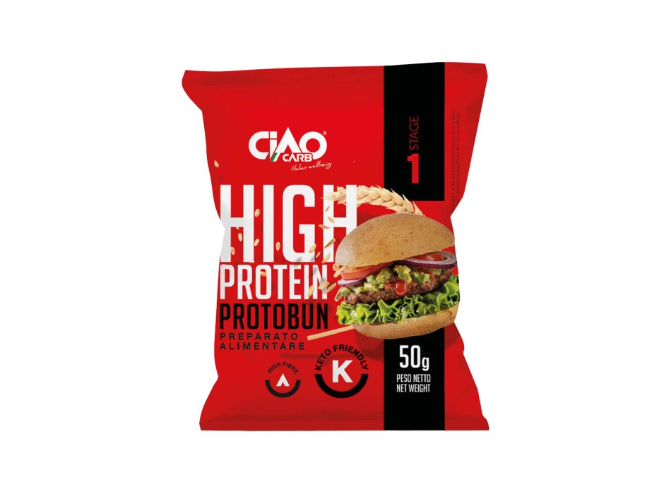 ProtoBun CiaoCarb panino proteico soffice low carb naturale