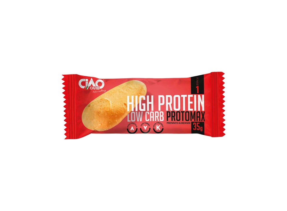 ProtoMax CiaoCarb biscotto proteico glassato low carb 35g