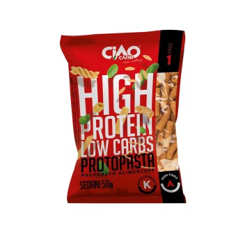 Protopasta Sedani CiaoCarb pasta proteica low carb monoporzione 50g
