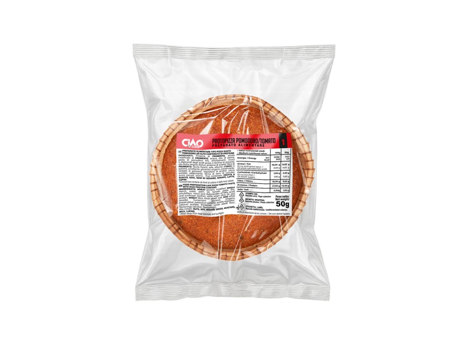 Protopizza CiaoCarb snack proteico 50g low carb pomodoro