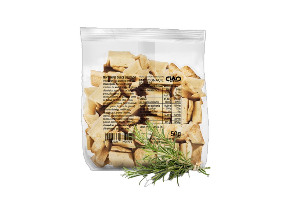 Protosnack Cracker CiaoCarb cracker proteici low carb 50g Rosmarino