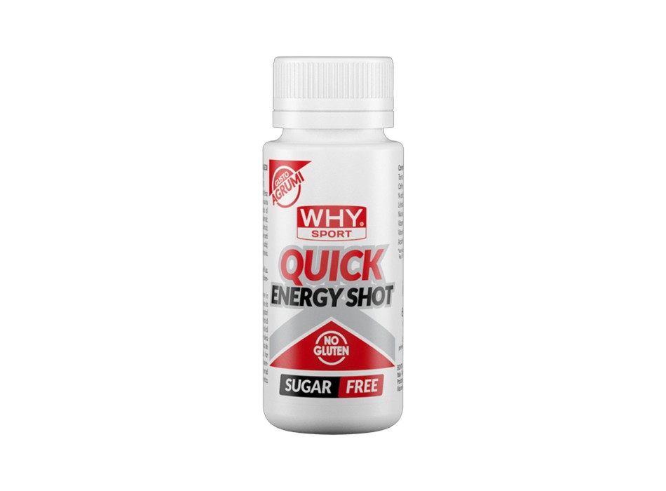 Quick Energy Shot WHYsport stimolante caffeina taurina 60ml Agrumi