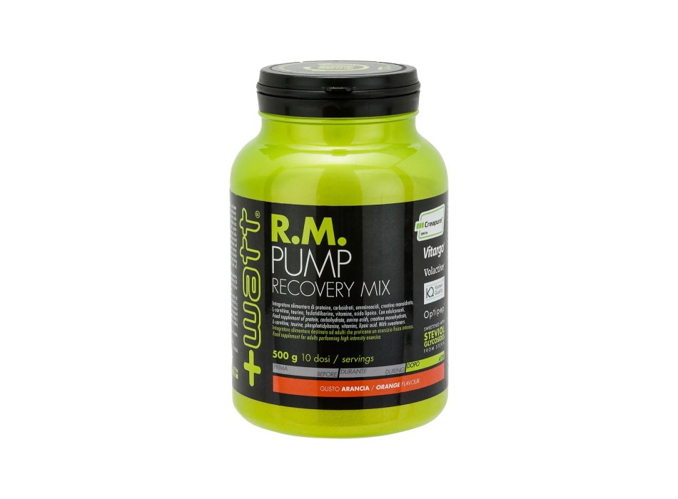 R.M. Pump Recovery Mix 500g +Watt integratore post-workout recupero Arancia
