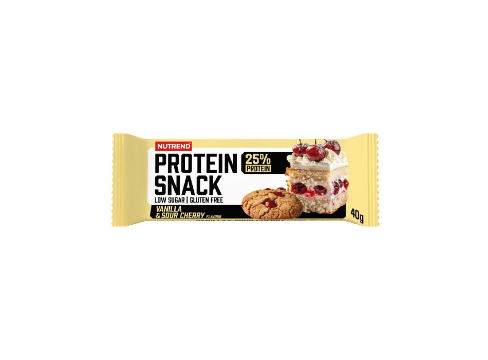 rocProtein Snack Nutrend 40g Barretta Proteica Croccante Vanilla e Sour Cherry