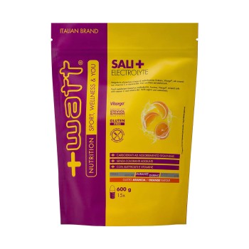 Sali+ Electrolyte +Watt integratore sali minerali carboidrati 600g Arancia