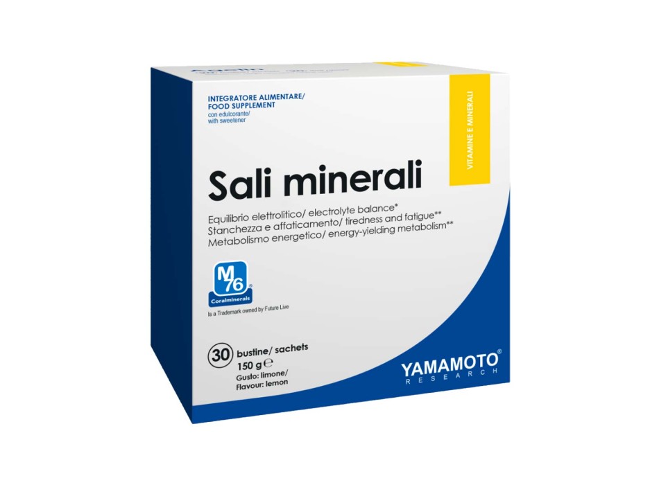 Sali Minerali Yamamoto integratore magnesio potassio citrato 30 bustine Arancia