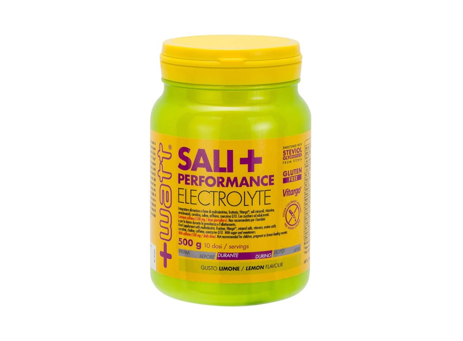 Sali+ Performance Electrolyte +Watt sali minerali carboidrati 500g Limone