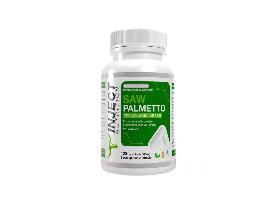 Saw Palmetto Serenoa Repens Inject Nutrition prostata vie urinarie 120cps