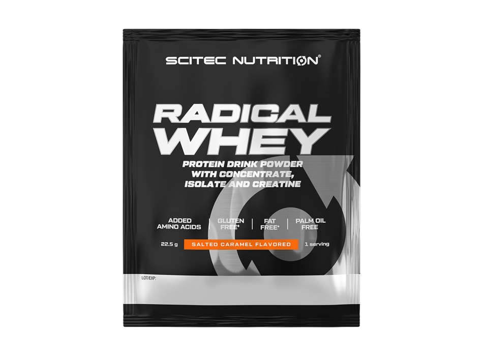 Scitec Nutrition Radical Whey Bustina Monodose Proteine 22,5g Caramello Salato