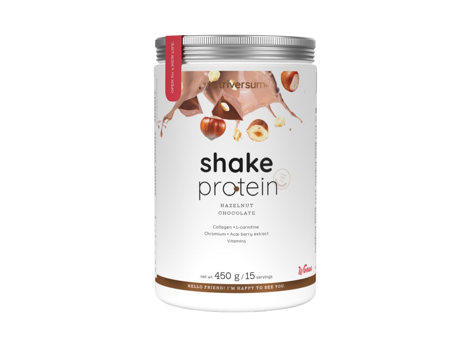Shake Protein Nutriversum Proteina con Acido Ialuronico 450g Cioccolato e Noccio