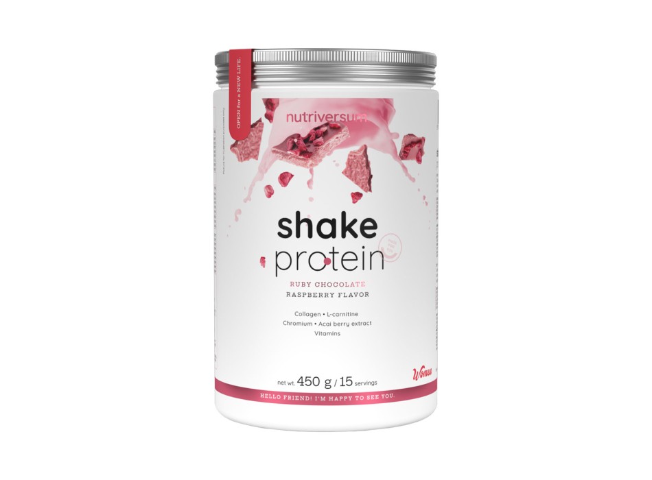 Shake Protein Nutriversum Proteina con Acido Ialuronico 450g Cioccolato Ruby e L