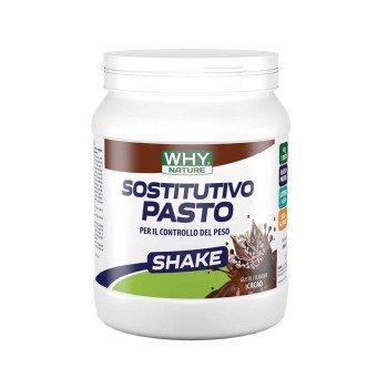 Sostitutivo Pasto Why Nature shake nutrizionale bilanciato 480g Cacao