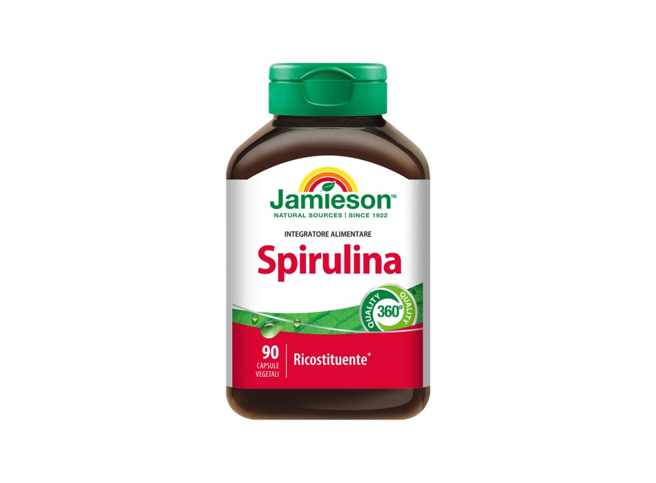 Spirulina Jamieson 500 mg Integratore Superfood Ricostituente e Proteico 90 comp