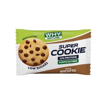 Super Cookie Why Nature biscotto proteico avena gocce cioccolato 30g Biscotto