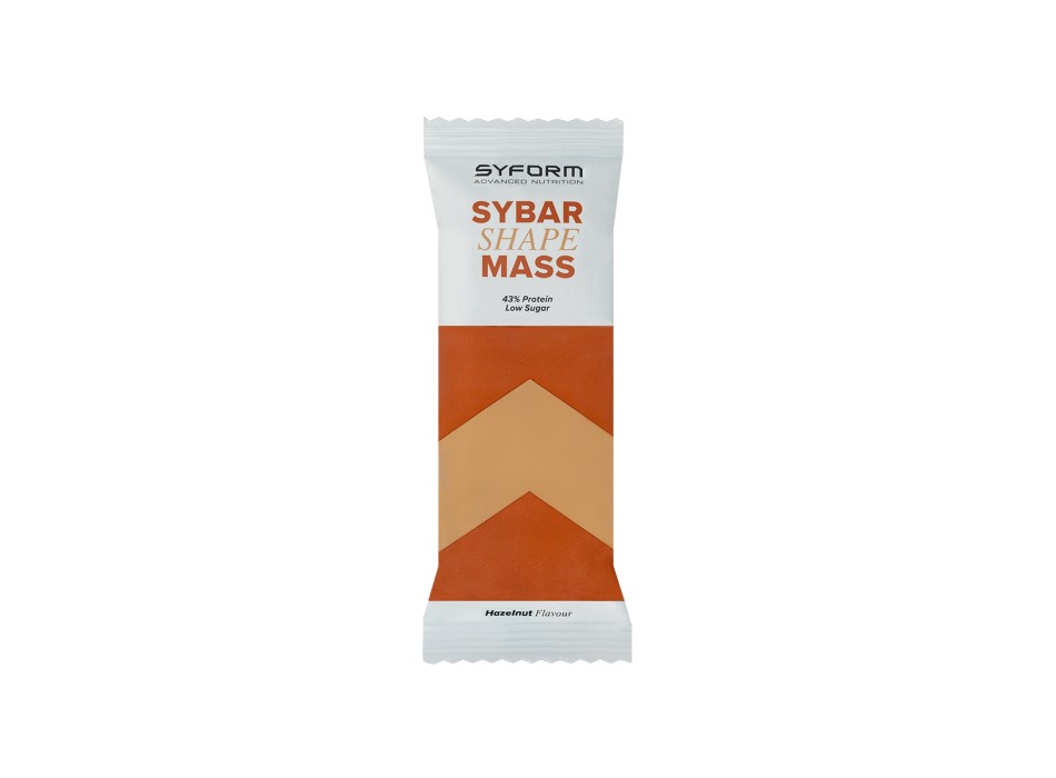 Sybar Shape Mass Syform Barretta Iperproteica Low Carb Nocciola