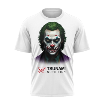 T-shirt Bad Smile Bianca Tsunami Nutrition abbigliamento uomo bianca