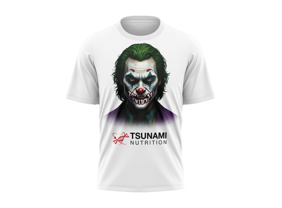 T-shirt Bad Smile Bianca Tsunami Nutrition abbigliamento uomo bianca