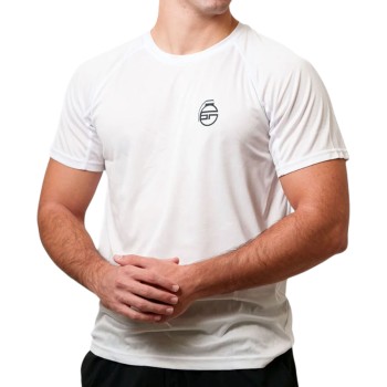T-shirt Fly Bombafit maglietta tecnica palestra logo BOMBAFIT bianco