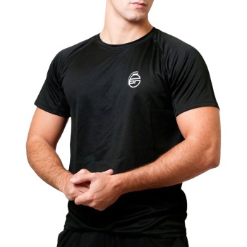 T-shirt Fly Bombafit maglietta tecnica palestra logo BOMBAFIT nero