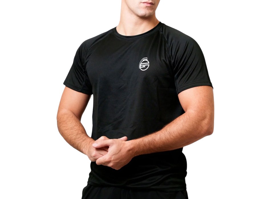 T-shirt Fly Bombafit maglietta tecnica palestra logo BOMBAFIT nero