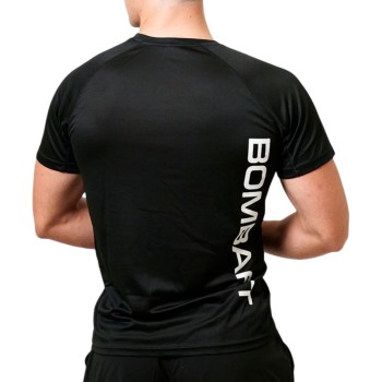 T-shirt Fly Bombafit maglietta tecnica palestra logo BOMBAFIT nero