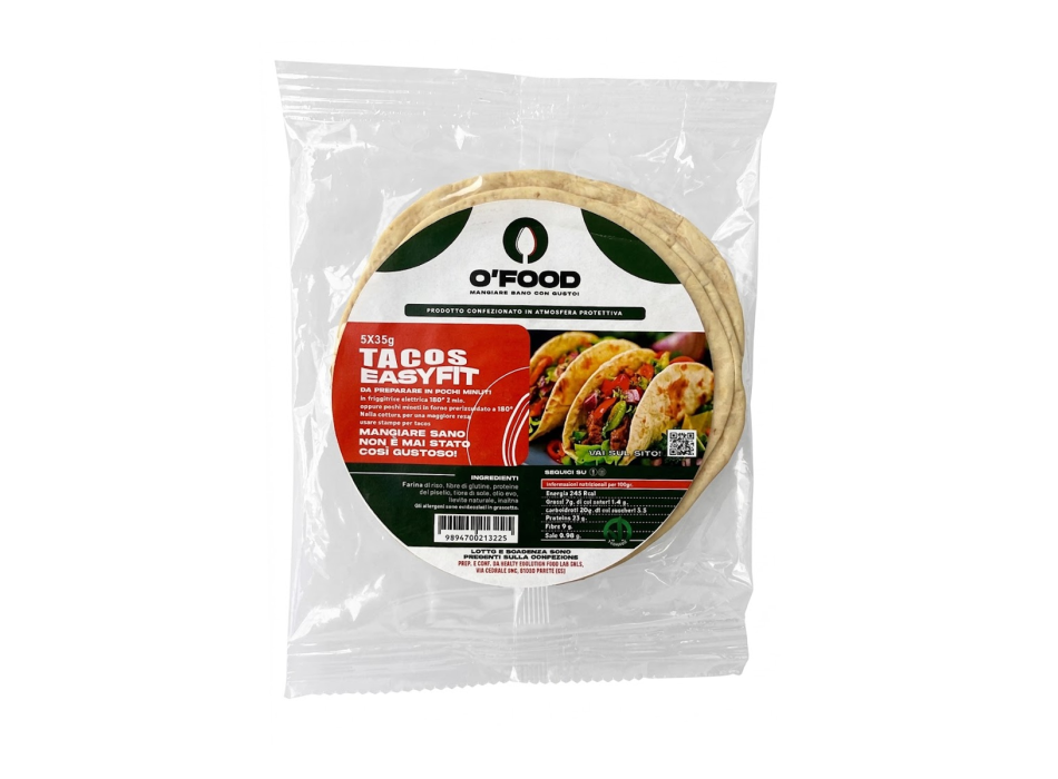 Tacos EasyFit OFood tacos proteici a basso contenuto di carboidrati 5x35g