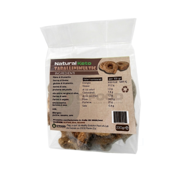 Tarallini Multicereali OFood proteici a basso contenuto di carboidrati 230g