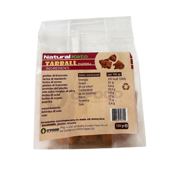 Tarball OFood snack proteico salato a basso contenuto di carboidrati 150g Paprik