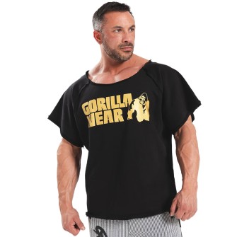 Top Classico Da Allenamento Gorilla Wear top Nero e Oro