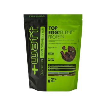 Top Eggxellent Protein +Watt proteine dell'uovo isolate 750g Cacao