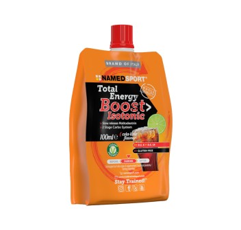 Total Energy Boost Isotonic NAMEDSPORT Gel Isotonico Caffeina Cola Lime 100ml