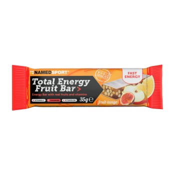 Total Energy Fruit Bar NAMEDSPORT Barretta Energetica Frutta Cereali Fichi Mela 