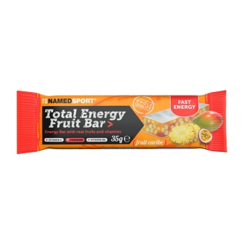 Total Energy Fruit Bar NAMEDSPORT Barretta Energetica Frutta Cereali Mango Anana